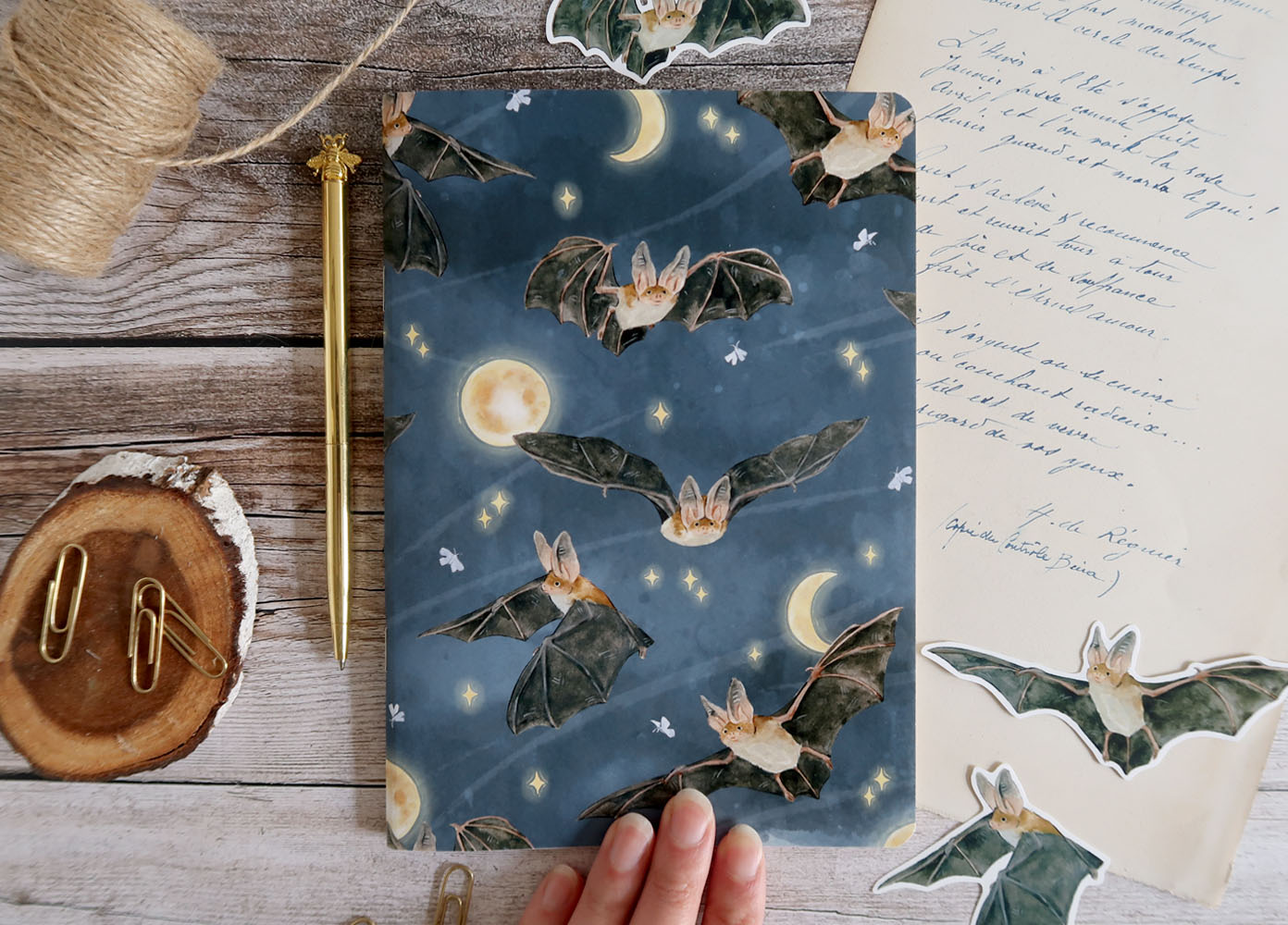 Carnet | Chauves-souris et ciel étoilé – Image 2