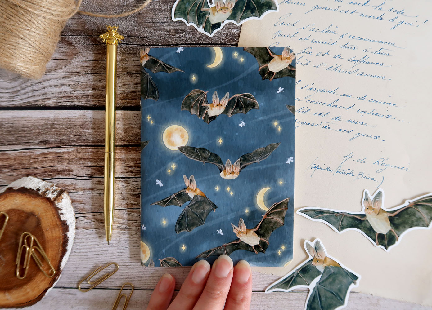 Carnet | Chauves-souris et ciel étoilé – Image 3